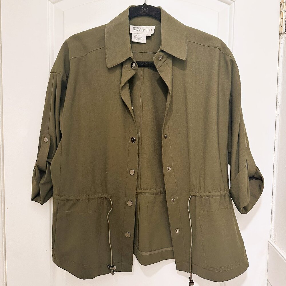Army green womans jacket
